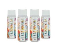 GLAMOUR PARFUM - Pack de 4 Recambios de Ambientador de Hogar Las Vegas- 300 ml - Fragancia Frutal y Dulce - Aroma de Larga Duración - Ambientador Textil - para Pulverizar en la Cama o en Cortinas