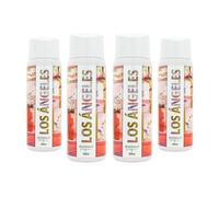 GLAMOUR PARFUM - Pack de 4 Recambios de Ambientador de Hogar Los Ángeles - 300 ml - Fragancia Fresca a Rosas - Aroma de Larga Duración - Ambientador Textil - para Pulverizar en la Cama o en Cortinas