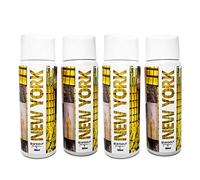 GLAMOUR PARFUM - Pack de 4 Recambios de Ambientador de Hogar New York - 300 ml - Aroma Dulce y Fresco - Fragancia de Larga Duración - Ambientador Textil - para Pulverizar en la Cama o en Cortinas