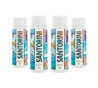 GLAMOUR PARFUM - Pack de 4 Recambios de Ambientador de Hogar Santorini - 300 ml - Aroma Afrutado y Vainilla - Fragancia Larga Duración - Ambientador Textil - para Pulverizar en la Cama o en Cortinas