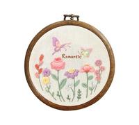 GlamourYard Bordado a mano Kits de punto cruz Marco flores pequeñas for principiantes Manualidades para mujeres(#1)