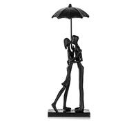 GlamourYard Decoración para el Porche Delantero Sexta Escultura de Hierro for Esposa Debajo Figuras Paraguas for estantería Entrada Esculturas Decorativas Modernas(Umbrella)