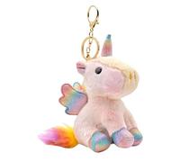 GlamRays Peluche de Unicornio Llavero Muñeco de Peluche Colgante Animal de Felpa Rosa Llavero Adorno para Bolso Mochila Decoración Muñeca Regalo para Mujeres Niñas Niños