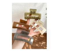 GlamRays Pinza de pelo extra grande para mujer, 12,5 cm, indestructible, grande, rectangular, para cabello grueso, pinza gigante neutra, pinza para el pelo antideslizante, 4 paquetes
