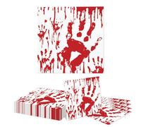 GlamRays Servilletas de Halloween 20 Unidades Decoración de Mesa con Efecto de Sangre Espeluznante para Fiestas de Halloween y Cumpleaños Decoración de Mesa 33.00 x 33.00