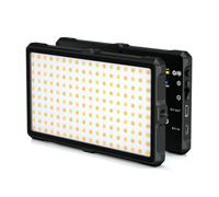 GlamSeries GlamLuxer S Panel LED, iluminación Regulable sin escalonamientos 3200-5600 K, lámpara LED con trípode de Mesa, difusor, rótula, luz de Maquillaje, 8 h de autonomía