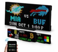 Glance - Ticker deportivo LED, pantalla inteligente personalizable para puntuaciones en vivo, tickets del mercado de valores, criptomonedas, clima y noticias, decoración de cueva de hombre y