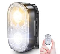 Glangeh Mini Linterna Led Recargable de Clip 500LM con 10 Modos, Linterna Pilas con Spot & Flood, IP65 Impermeable - Manos Libres Luz Correr, Larga Duración para Runners/Emergencias/Senderismo/Camping