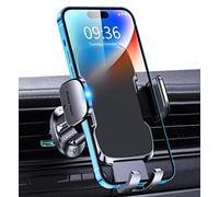 Glangeh Soporte Movil Coche [2025 Gancho Mejorado] para Ventilación de Aire, 360° Rotación Accesorios Movil Coche con Liberación de un Botón, Compatible con iPhone y Otros 4-7”