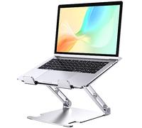 Glangeh Soporte Portatil Mesa Estable, Aleación de Aluminio Elevador Portatil con Ergonómico Altura Ajustable,Refrigeración Laptop Stand,Bandejas para Cama Compatible con MacBook Pro y Tabletas 10-16”
