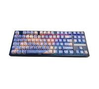 Glanhbnol 135 Teclas de Doble Disparo PBT Botones Flores Juego de Teclas de Impresión Lateral Retroiluminada Teclas para Teclado Mecánico Impresión Lateral Tapa de Teclado