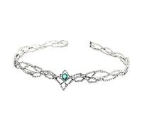 Glanhbnol Coronas de rey elfo con elegantes diamantes de tamaño ajustable, diseños elegantes para fiestas y decoración de bodas
