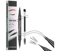 Glanhbnol Juego de mejora de cejas con lápiz a prueba de manchas y cepillo suave para dar forma diaria a las cejas a la moda