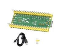 Glanhbnol Para RPi Con Cabecera Pre-Soldada Y Cable USB. Placa De Desarrollo De Microcontroladores Basado En Soporte De Software Chip RP2040
