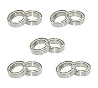 Glanhbnol Rodamiento 10 piezas 6700ZZ 10x15x4mm Rodamientos de acero acero sellado velocidad bajo ruido para piezas de equipos mecánicos Rodamiento de alta precisión 6700ZZ Rodamiento 10PCS 6700 ZZ