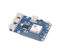 Glanhbnol SIM7670G Cat-1/GNSS HAT Extensión para RPi Soporte Cat-1 GNSS Posicionamiento Global 3X USB2.0 Velocidad de transferencia de datos de puerto extendido