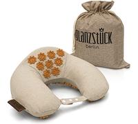 Glanzstück Berlin® Health Collection: Almohada cervical premium con forma de U para casa y viajes, para yoga y meditación, para combatir la tensión en el cuello y los hombros