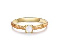 Glanzstücke München Anillo para Mujer Plata de ley 925 con Piedra de luna