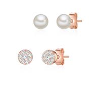 Glanzstücke München Pendientes oro / transparente / blanco perla One Size oro / transparente / blanco perla