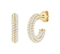 Glanzstücke München Pendientes oro / transparente One Size EUR