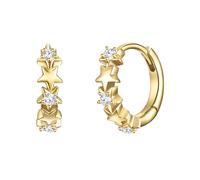 Glanzstücke München Pendientes oro / transparente One Size EUR