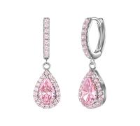 Glanzstücke München Pendientes rosa / plata One Size EUR
