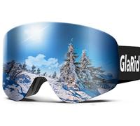 GlaRid Gafas de Esquí para Hombre y Mujer, Antivaho, OTG | Máscara de snowboard con protección UV400 y antivaho, incluye caja protectora, ideal para esquí y nieve