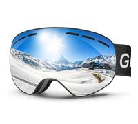 GlaRid Gafas de Esquí Sin Montura para Hombre y Mujer, OTG | Máscara de snowboard con protección UV400 y tratamiento antivaho, ideal para esquí y nieve