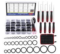 Glarks 1234 piezas de 32 tamaños de juntas tóricas métricas, incluye 1225 arandelas de goma NBR, gas, automoción y reparación de grifos