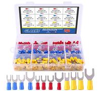 Glarks 240pcs 22-16/16-14/12-10 Calibre Tenedor de Empalme Rápido Terminales de Crimpado Kit Surtido