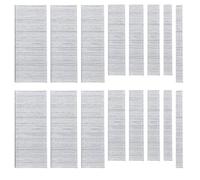 Glarks 4000 piezas 18 clavos de Brad galvanizados de 8 dimensiones a través del kit de combinación de clavos de acabado para el montaje de gabinetes de moldeo