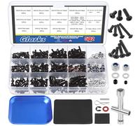 Glarks Juego de 502 tornillos universales RC surtido de tornillos de cabeza hexagonal y herramientas para Traxxas Axial Redcat HPI Arrma Losi 1/8 1/10 1/12 1/16 Escala RC Camiones Crawler