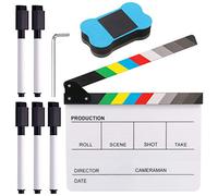 Glarks Juego de 8 tablillas acrílicas coloridas de 10 x 12 pulgadas, tablero de plástico con 5 marcadores, llave hexagonal y borrador de pizarra