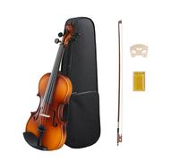 Glarry GV104 Kit de violín/violín todo en uno, viene con estuche duro, arco, colofonia y manual de instrucciones paso a paso para principiantes y estudiantes (4/4)