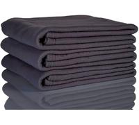 Glart - 3 unidades mantas de forro polar, más de 200 g/m², 130 x 160 cm, color antracita