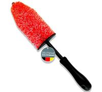 Glart 44FB Cepillo para llantas de coche para llantas de aluminio y acero, limpieza de llantas como limpiador sin paño de microfibra. Usar ANTES de abrillantador y sellador de llantas.