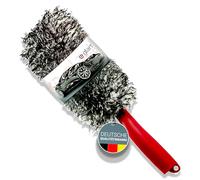 Glart 44FB2 Cepillo Premium de Microfibra para Llantas - Con funda desmontable y lavable - Para limpieza sin rayas de llantas de aluminio - Ideal antes de cera o sellador - Con mango ergonómico
