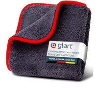 Glart 44TP Toalla de microfibra para coche 40x40 cm - 600 GSM - Toalla de secado para coche y hogar - absorbente, suave, con bordes cosidos - Para pintura, vidrio, plástico - Pulir, secar, limpiar