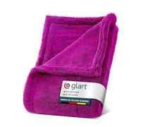 Glart 44TW8P Twist Toalla Secado de Auto XXL Toalla de Microfibra Extra absorbentes para Secado sin Rayas, 80x55cm, Morado