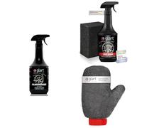 Glart® 44V04 Premium Kit Felgenreinigung Auto: Premium Felgenreiniger, Reifenglanzspray mit Schwamm, Mikrofaser Felgenhandschuh