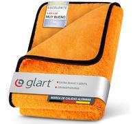Glart 44WG, paño de microfibra súper absorbente, 60x90 cm, color naranja. Ideal para el cuidado de tu coche, para secar antes de pulir y después del uso de la escobilla para las llantas.