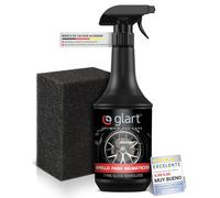Glart 451RK Spray de brillo para neumáticos 1000 ml con esponja - acabado satinado - cuidado de neumáticos con protección UV - refresca el negro - para coche, caravana, moto - para goma y plástico