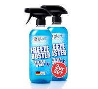 Glart 45EE2 Set de 2 Spray Descongelador Freeze Buster 500 ml - Spray para descongelar ventanas de coche, vidrio, plástico y policarbonato - visión clara en invierno - rociar, esperar, retirar.