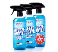 Glart 45EE3 Set de 3 Freeze Buster Spray Descongelante 500 ml - Spray para deshelar vidrios de coche, vidrio, plástico y policarbonato - visión clara en invierno - rociar, esperar, retirar.