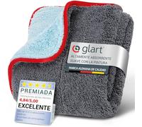Glart 471PP paño de microfibra, ideal para cuidado del coche, pulido y secado, 60x40 cm.