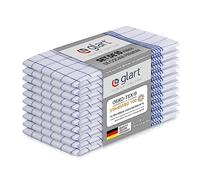 Glart 48KB2 juego de 10 paños de cocina paños de cocina paños de cocina paños de cocina, 50x70 cm, 100% algodón OEKO-TEX, cuadros azules, prelavados