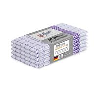 Glart 48KV1 Set de 5 paños de cocina 50x70 cm, 100% algodón en lila, certificado OEKO-TEX Standard 100, sin pelusas, lavable, prelavado para cocina y lavado.