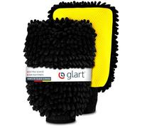 Glart Chenille Car Washing Glove, Set of 2, Yellow/Black, Car Care, Better than Microfibre Cloths