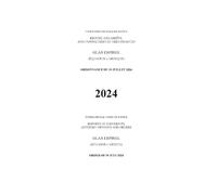 Glas Espinel (Ecuador V. Mexico): Order of 19 July 2024 (Reports of Judgments, Advisory Opinions and Orders/Recueil Des Arrêts, Avis Consultatifs Et Ordonnances)