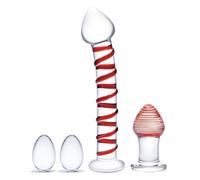 Glas Glas - Mr. Swirly 4 pc Set with Glass Kegel Balls & Butt Plu